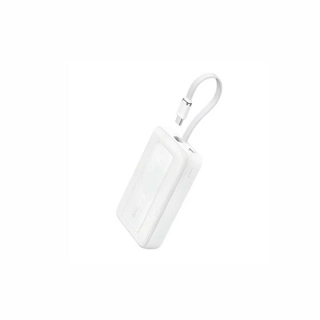 Anker Zolo 10000mAh 30W Power Bank with Type C Port and Built in Type C Cable white