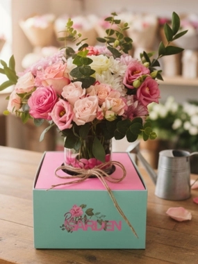Flower Vase In A Box