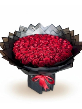 Red bouquet 100 pieces
