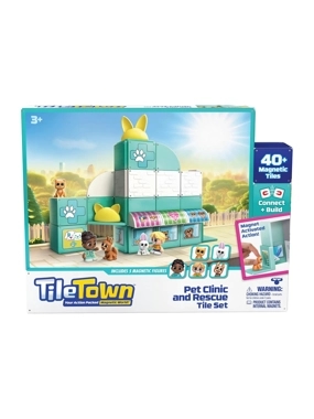 Moose Toys Tile Town Pet Vet Set