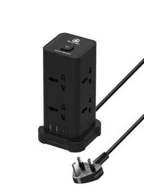 GamerTek Surge Protector 2500W - Black