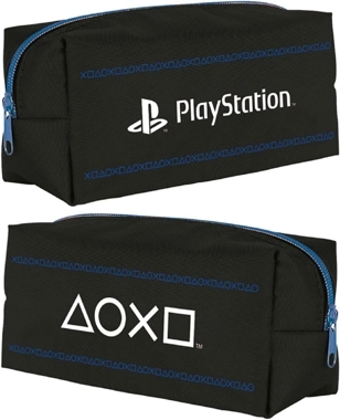 PLAYSTATION (PINSTRIPE DARK) SQUARE PENCIL CASE
