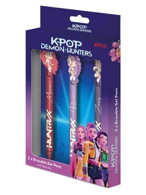 K-Pop Demon Hunters Erasable Gel Pen 3 Pack