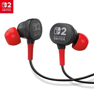 PowerA Switch 2- Black Wired Earbuds
