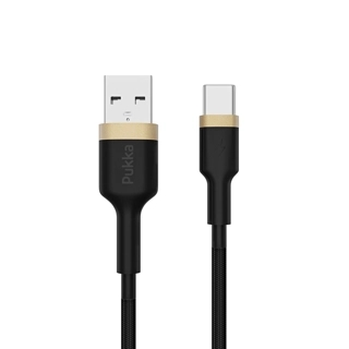 Pukka P-CordAC USB-A to USB-C Cable-Black