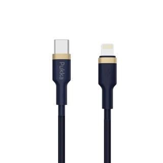 Pukka P-CordCL USB-C to Lightning Cable-Navy blue