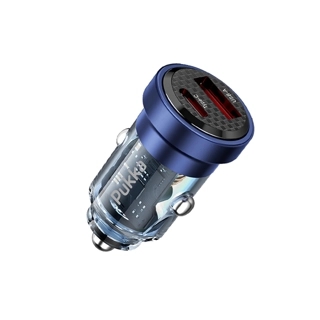 Pukka P-C33PD Car Charger 33 Watt- Navy Blue