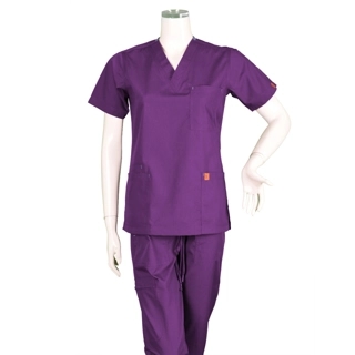Oxygen Unisex Scrub Set - Dark Purple B15D