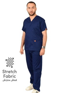 Oxygen Unisex Scrub Set Navy Blue B15X