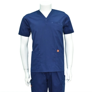 Oxygen Unisex Scrub Set - Light Navy Blue B123