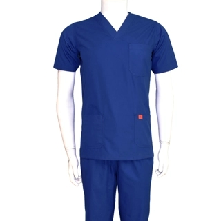 Oxygen Unisex Scrub Set - Light Navy Blue B10