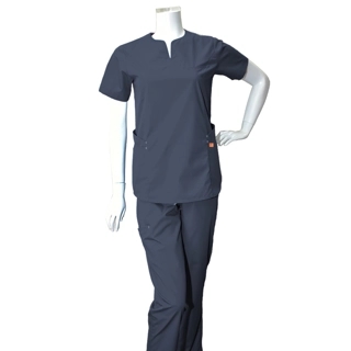 Oxygen Female Scrub Set -Dark Gray B202