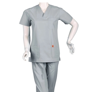 Oxygen Unisex Scrub Set - Light Gray B10