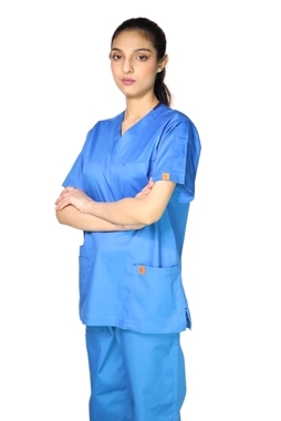 Oxygen Unisex Stretch Scrub Set - Petrol Blue B15X