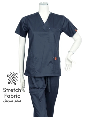 Oxygen Unisex Scrub Set Dark Gray B15X