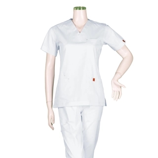 Oxygen Unisex Scrub Set - White B15D