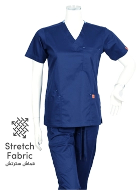 Oxygen Unisex Scrub Set Navy Blue B15X