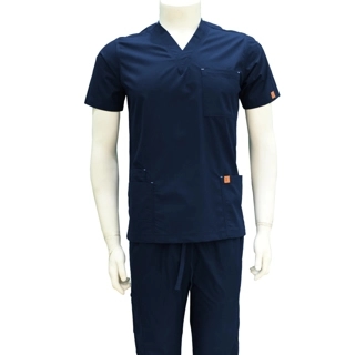 Oxygen Unisex Scrub Set - Navy Blue B15D