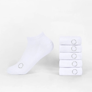 Women's Feel Short Socks - 10 Pieces - White