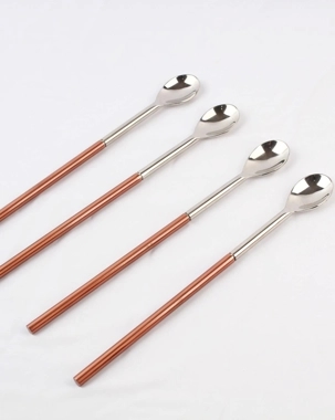 Stainless steel ice tea long spoons