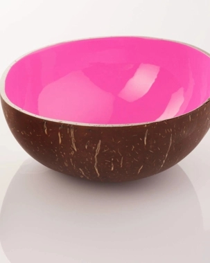 Pink coconut bowl