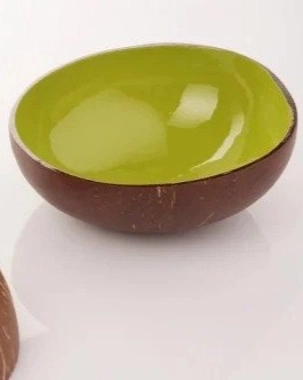 Green coconut bowl