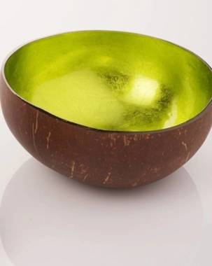 Coconut bowl with green shine