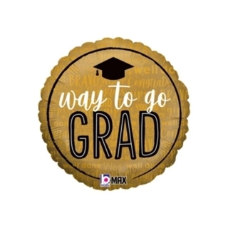 Gold Graduation Balloon