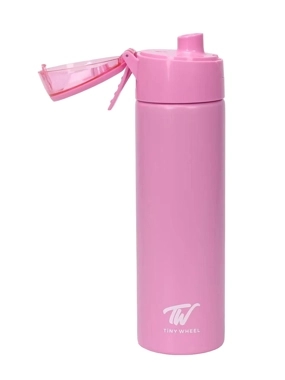 Pink Spray Stainless Steel Botle 600ml