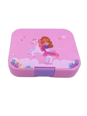 TW Bento Box 4 Compartments Pink (Unicorn)