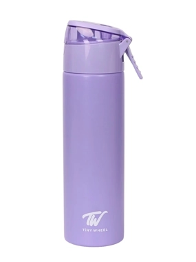 Purple Spray Stainless Steel Bottle 600ml