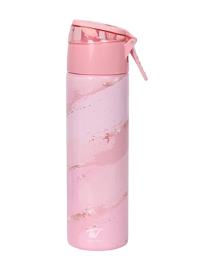 Seamles-pink Spray Stainless Steel Bottle 600ml