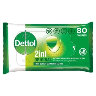 Dettol Antibacterial Wipes 80p