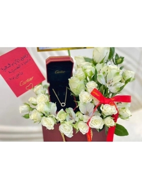 Cartier Necklace With Flowers