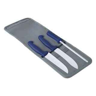 Stainless steel knife set high quality, complete 4 pieces – precise and easy cutting, comfortable and safe grip, easy to clean, 3-year warranty