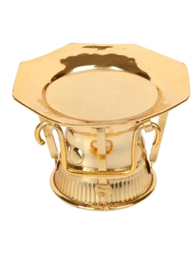 High-quality stainless steel Indian date and sweets serving plate, 11 cm - elegant design, easy to clean, adds a luxurious touch to the table