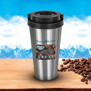 High-Quality Stainless Steel Tea & Coffee Mug 400 ml – Easy to carry, spill-proof, suitable for hot and cold drinks, 2-year warranty.