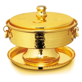 Premium Stainless Steel Serving Bowl - 722g, Elegant & Long-Lasting, 2-Year Warranty