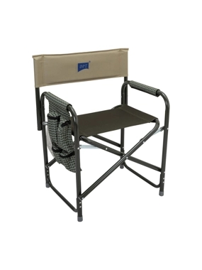1Folding chair with a capacity of 120 kg - easy to carry and store, heavy-duty, equipped with a side table