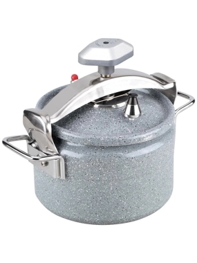 5L Heavy Duty Ceramic Coated Aluminum Pressure Cooker - Speeds cooking, easy to clean, withstands heavy use