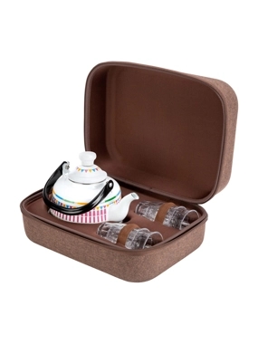 7-Piece Tea Set Bag – High protection against shocks and moisture, easy to carry and transport, ideal for outdoor use, 2-year warranty.