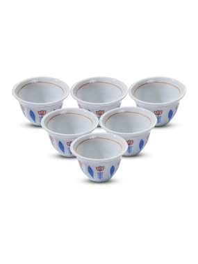 Porcelain Coffee Cup Set 6 Pieces, long-lasting, elegant appearance, suitable for daily and formal use, 2-year warranty.