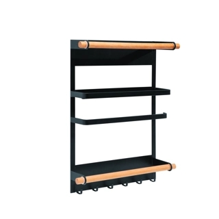 Kitchen Storage Rack - 34 × 27.5 × 7.5 cm, Strong Weight Capacity, 2-Year Warranty