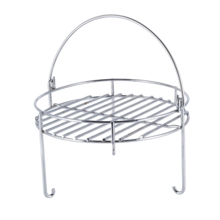High-Quality Stainless Steel Mandi Rack for Pressure Cooker 3L – Durable and supports food weight, easy to carry and use, heat-resistant and easy to clean, 2-year warranty.