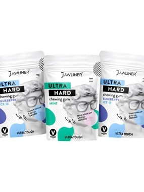 An exclusive offer for Jahez Shops customers featuring 3 Jawliner Ultra Hard chewing gum, for SAR 296.