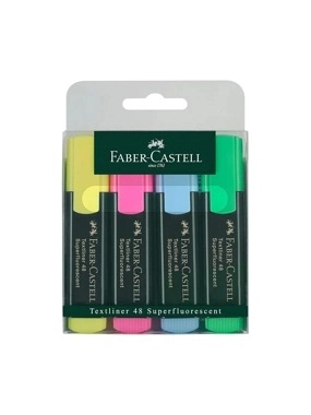 Faber Castell Highlighter 4-Pieces