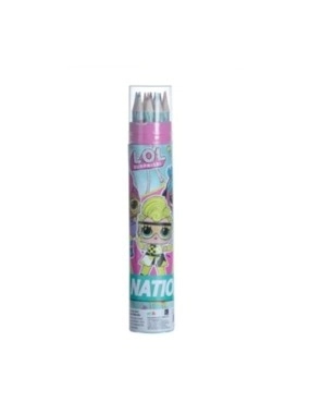Colour Pencils Round Tin of 12 LOL Character