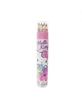 Colour Pencils Round Tin of 12 Hello Kitty