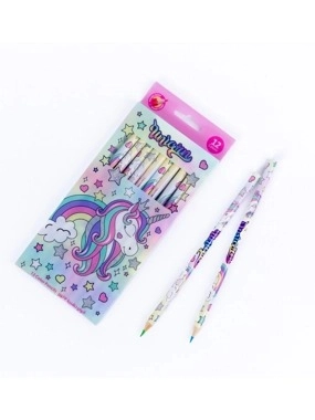 Color Pencils Set for Kids 12-Pack unicorn2