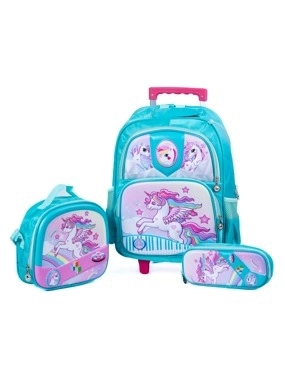 Unicorn Set Trolley Bag with Accessory 1 in 3